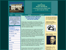 Tablet Screenshot of nationalpeacemuseum.org